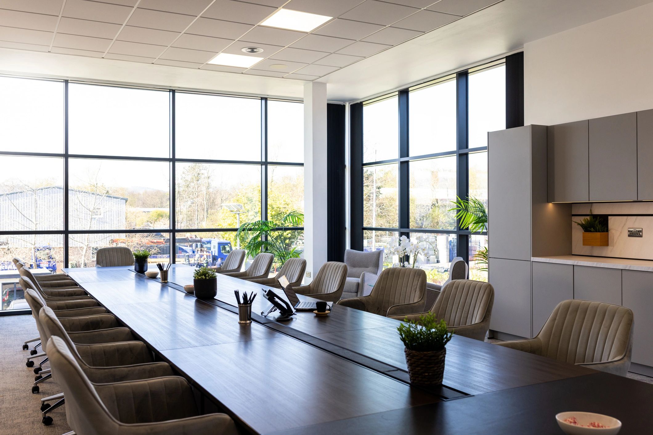 Commercial interior representing property management support